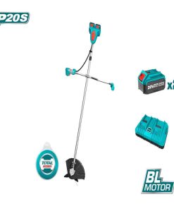 ماكينة قص نجيلة شحن 20 فولت بشاحن 2 بطارية وفرشة تنظيف (TSTLI202521)